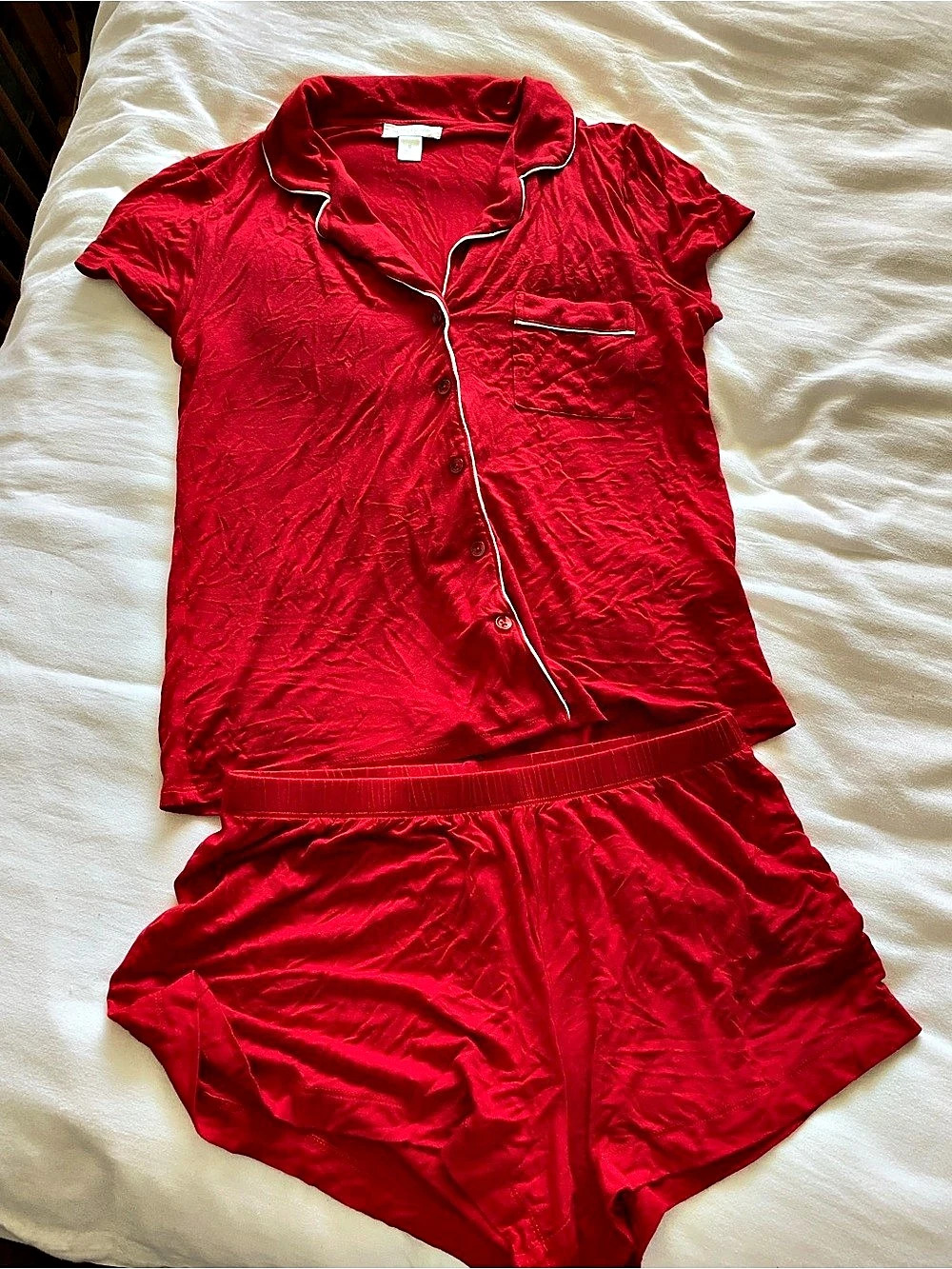 Red Pajama Set Like New